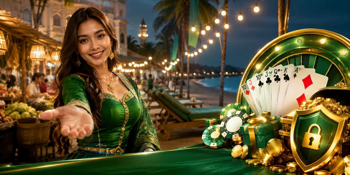 Permainan rummy kasino gaya Melayu di Kota Bharu dengan suasana tempatan