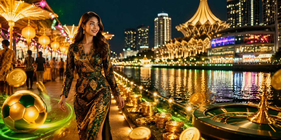 Pengguna surga88 di Kuching menggunakan aplikasi kasino dengan motif batik