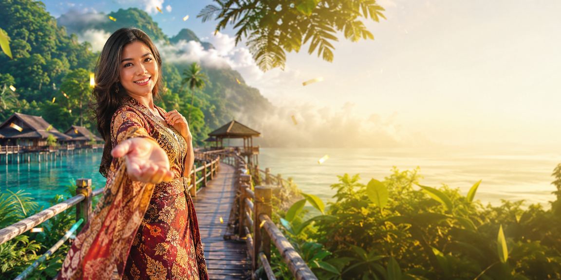 Kasino moden dan permainan hiburan di Sabah dengan motif batik tempatan